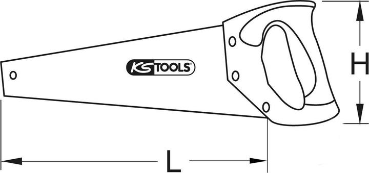 Actual product image KS Tools BERYLLIUMplus Handsaw / Foxtail, non-sparking, length 700 mm