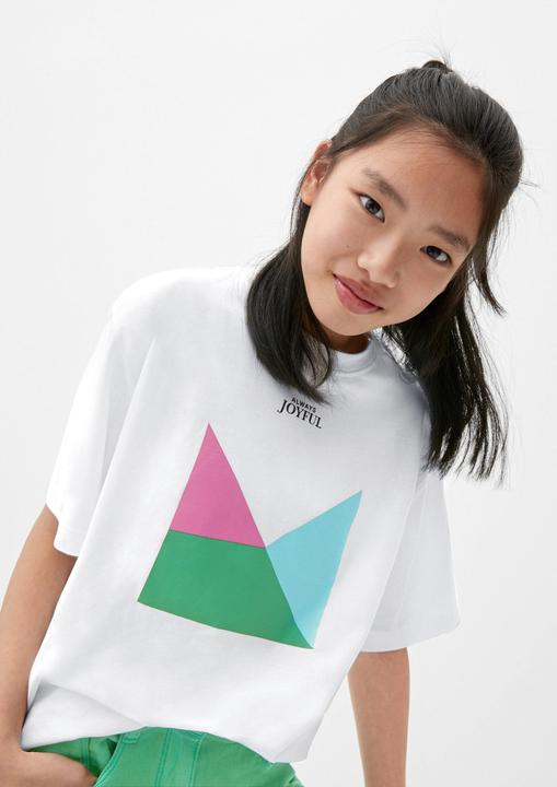 Produktbild s.Oliver T-Shirt Jerseyshirt mit Frontprint (L)