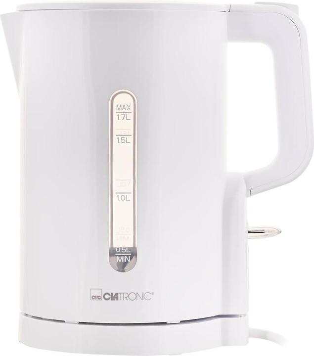 Actual product image Clatronic ® Wasserkocher 1,7L 2200W für schnelles Erhitzen BPA frei Einhandbedienung Wasserstandsanze (1.70 l)