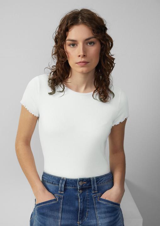 Produktbild S.Oliver T-Shirt Verkürztes Rippshirt mit Rundhalsausschnitt (XXL)