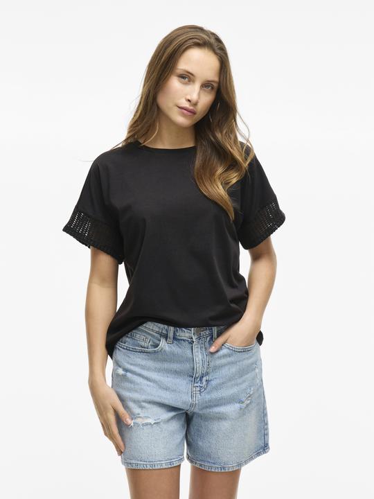 Actual product image Vila VIZIMA Rundhals Oberteil mit kurzen Ärmeln (XL)