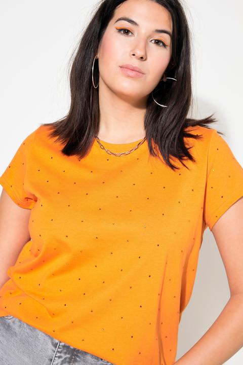 Actual product image Studio Untold Rhinestone Cap Sleeve Tee (56)