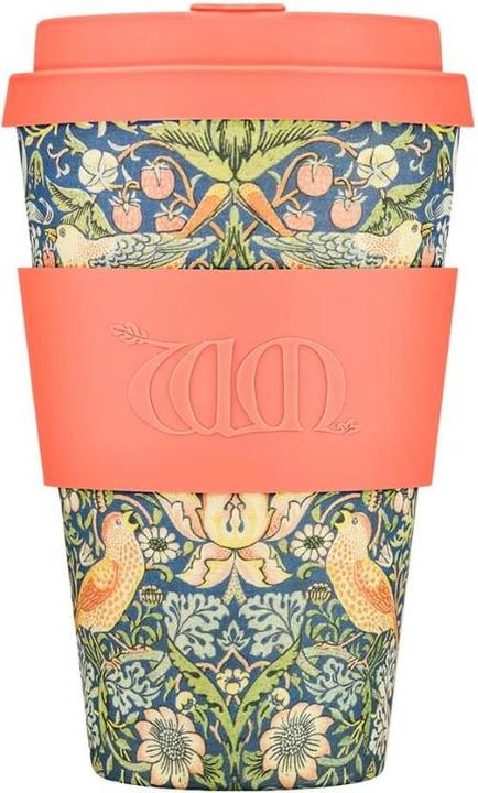 Ecoffee Coffee to go, reusable cup - WMG Strawberry Thief (400 ml, 1x)