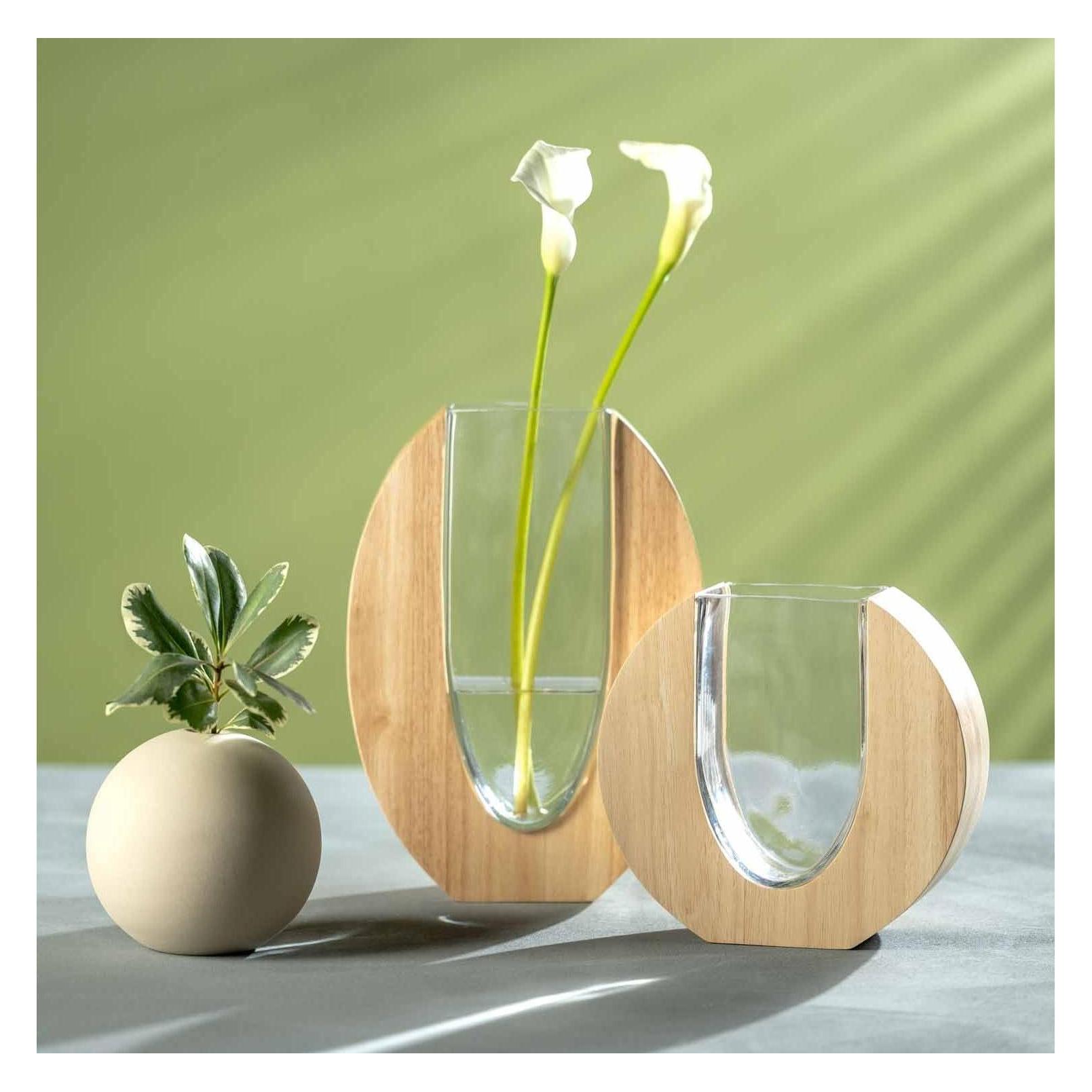 Leonardo Milano 041580 Vase décoratif fait à la main Vase à fleurs moderne en blanc Belle décoration d'intérieur Hauteur 64 cm