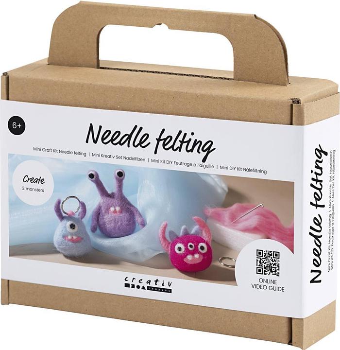 Actual product image Creativ Company Needle felting monster