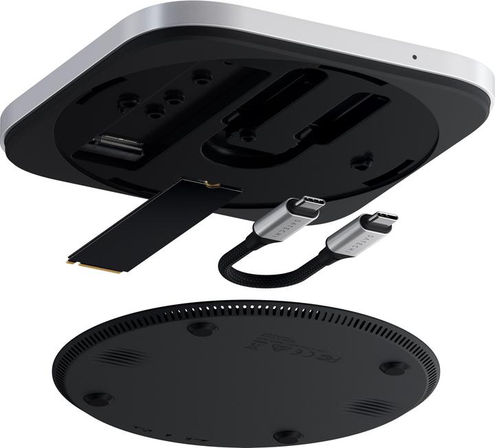 Actual product image Satechi Mac Mini M4 USB4 Slim NVMe SSD-Gehäuse (M.2 2242, M.2 2260, M.2 2230, M.2 2280)