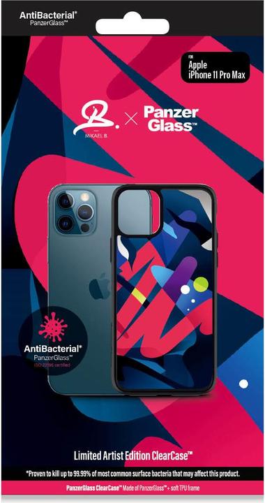 Image du produit PanzerGlass ClearCase iPhone 11 Pro Max Mikael B Limited Artist Edition Antibactérien (Apple iPhone 11 Pro Max)