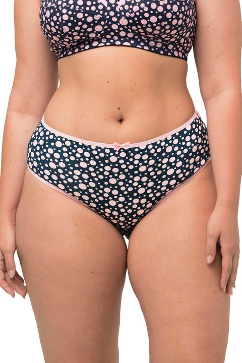 Produktbild Ulla Popken Midislips, 4er-Pack, Punkte/Farben (60)
