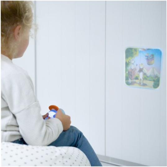 Actual product image Kidywolf Projector torch blue incl. 3 screens (6.50 cm)