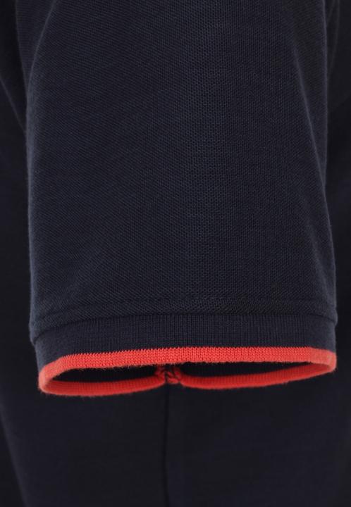 Immagine prodotto Casa Moda Polo Camicia Polo a maniche corte con colletto college e strisce a contrasto (L)