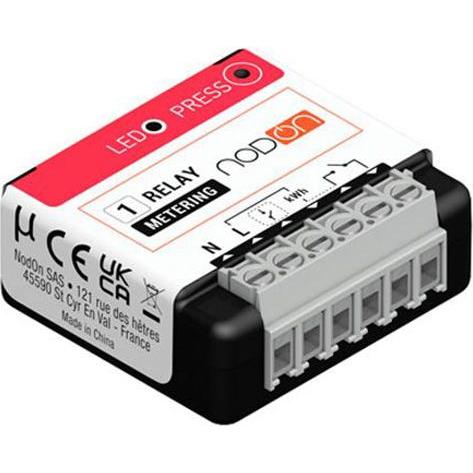 NodOn Zigbee on/off Modul 16a Trockenkontakt + Verbrauchsmessung, Relais