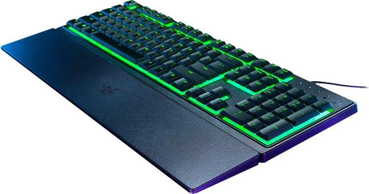 Actual product image Razer for games Ornata V3 X RGB LED lighting, US, with cable, Black, Silent Membrane, Numeric Keypad (US, Cable)