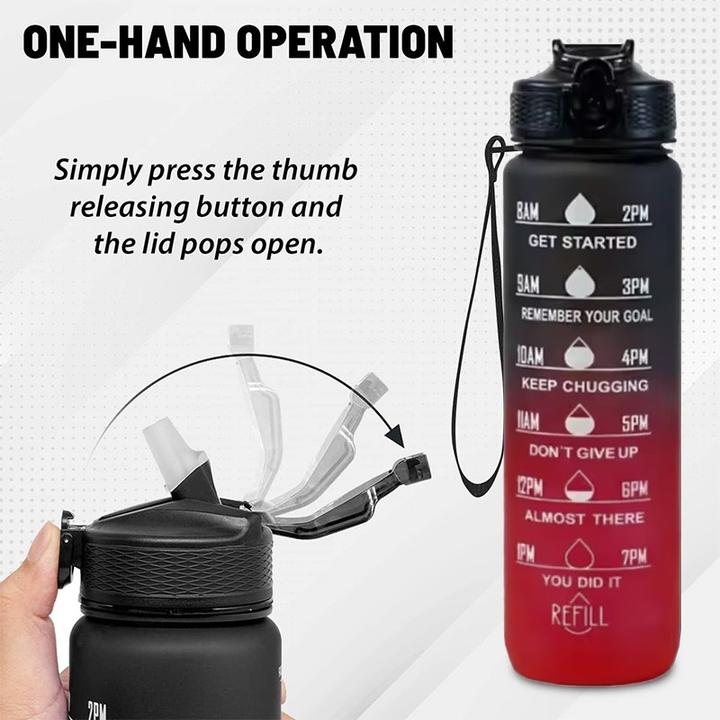 Produktbild ASMI Trinkflasche auslaufsicher mit Farbverlaufsdesign 1000 ml (1 l)