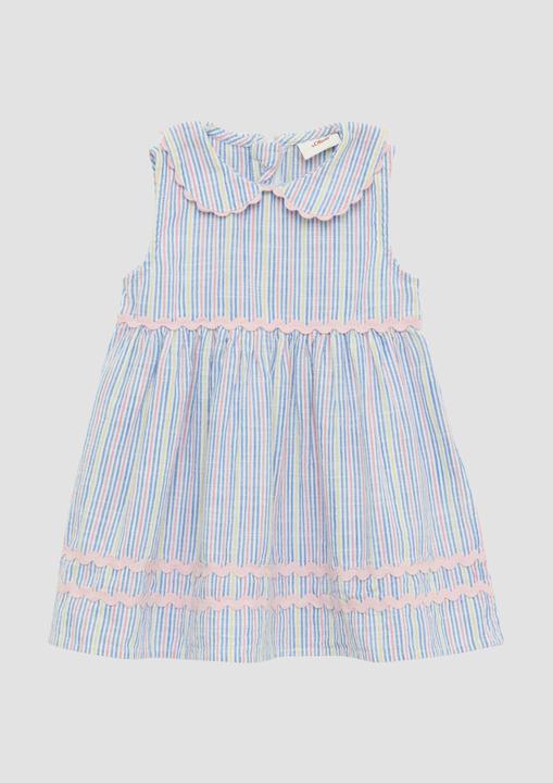 Immagine prodotto S.Oliver Kleid Gestreiftes Kleid in Leinenoptik mit Bubikragen (68)