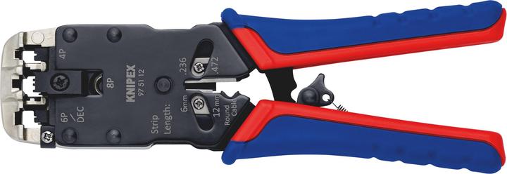 Knipex Krimptang voor Westernstekkers (200 mm)