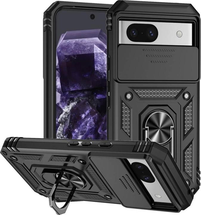 Actual product image Cover-Discount Google Pixel 8a - Armor Case with kickstand (Google Pixel 8a)