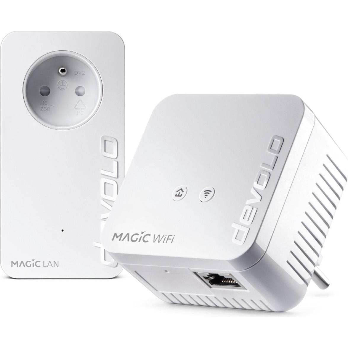 Devolo Magic 1 WiFi mini Starter Kit - BE (7002) (1200 Mbit/s), Powerline, Weiss