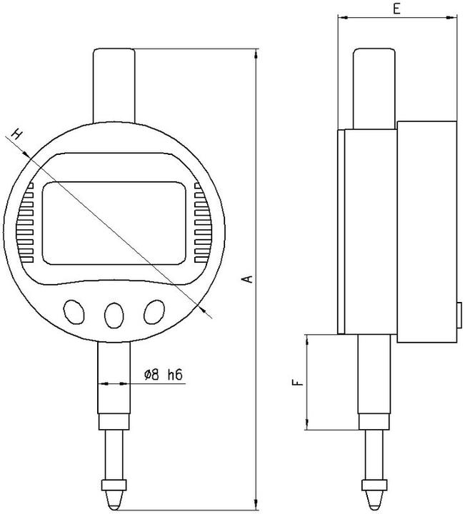 Produktbild Neriox Messuhr CENTI 12.7 mm / 0.01 / IP65