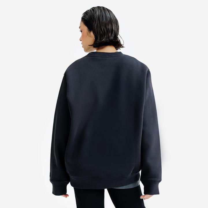Image du produit Decathlon Sweat col rond mixte, noir (L)