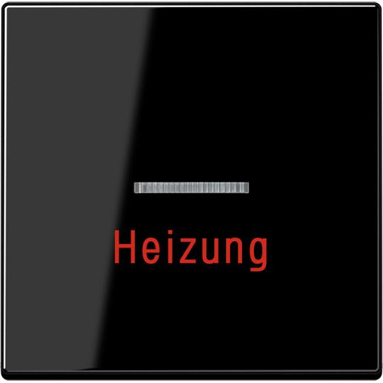 JUNG Kontrollwippe Schalter A sw glz A590BFHSW, Taster + Schalter, Schwarz