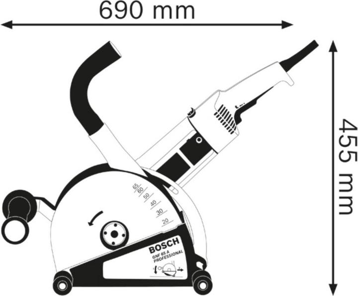 Image du produit Bosch Professional GNF 65 A (Rainureuse murale)