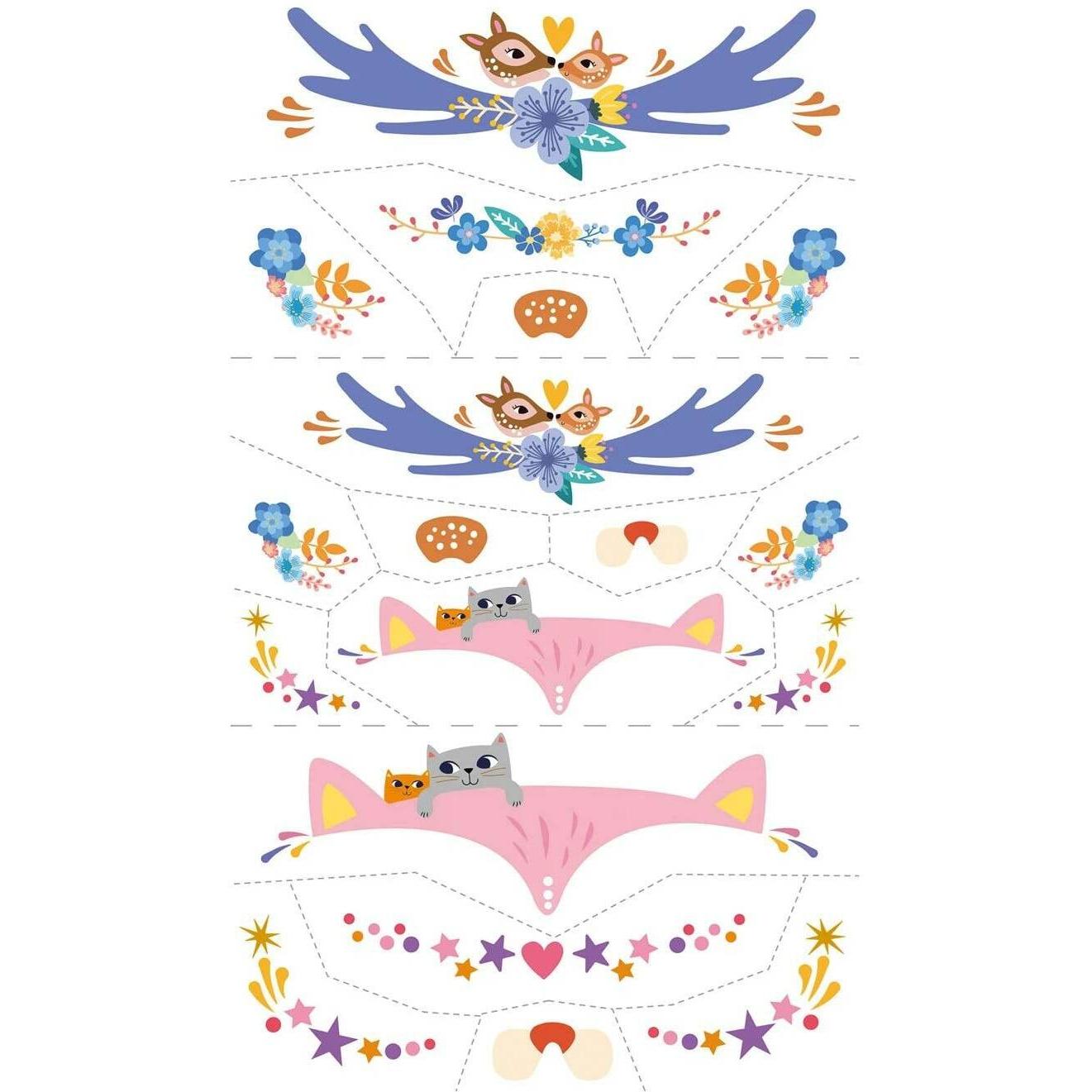 Thumbnail - Avenir Gesichtssticker und Tattoos 1 Pack