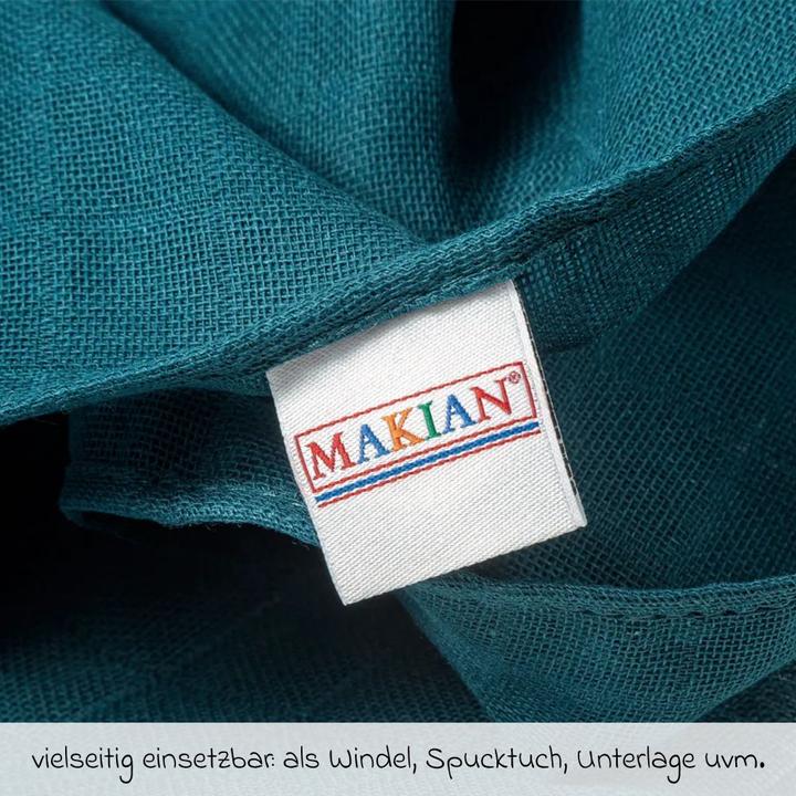 Image du produit Makian Langes en mousseline & Chiffons de gaze Pack de 8 Langes en mousseline 80 x 80 cm - Patine (80 cm, 80 cm)