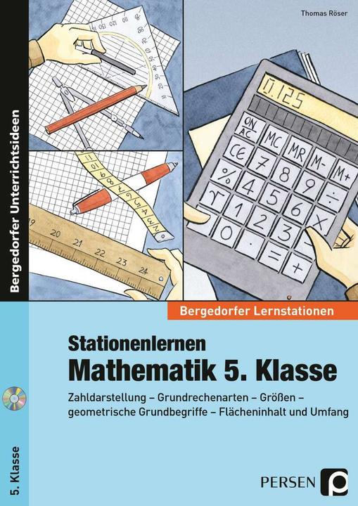 Produktbild Stationenlernen Mathematik 5. Klasse (Deutsch, Thomas Röser, 2022)