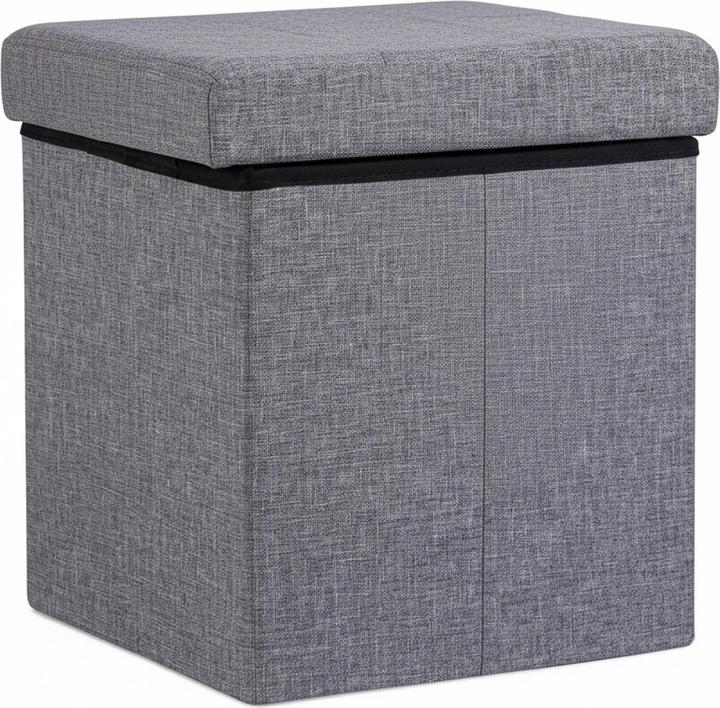 Actual product image Relaxdays Folding Storage Ottoman