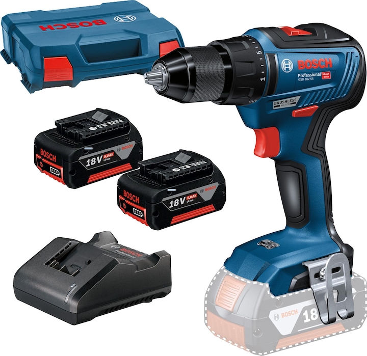 Bosch Professional GSR 18V-55 (Akkubetrieb)