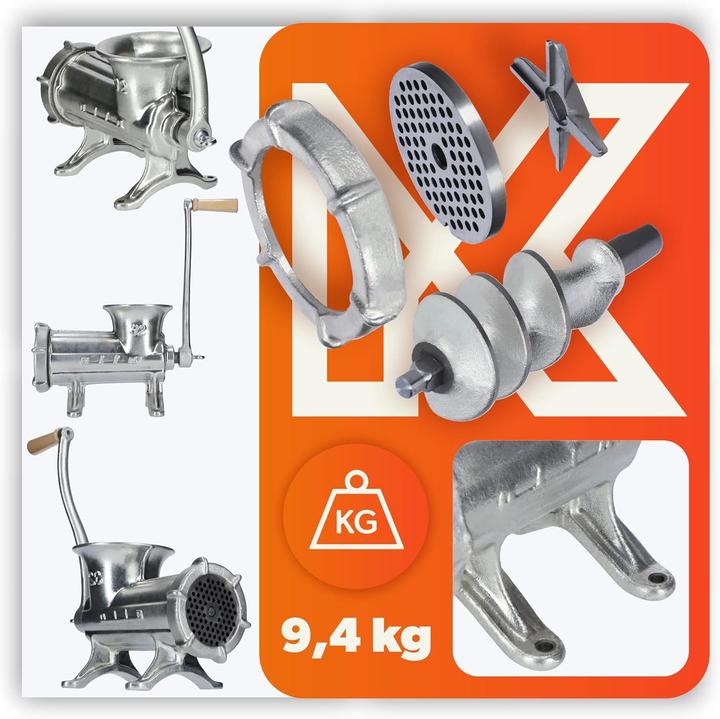 Produktbild Kadax Manueller Fleischwolf Grösse 32