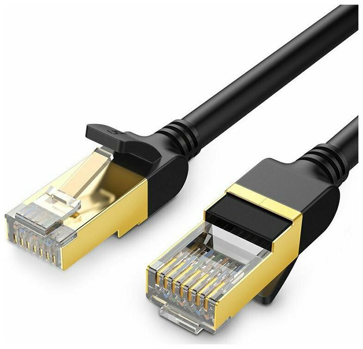 Produktbild Ugreen Ethernet RJ45 Flat network cable, Cat.7, STP, 0.5m (Black) (UTP, CAT7, 0.50 m)