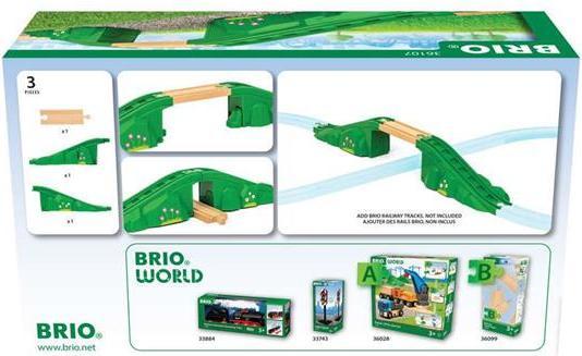 Actual product image Ravensburger BRIO World - 36107 Modular bridge | train set accessories for children aged 3 and over