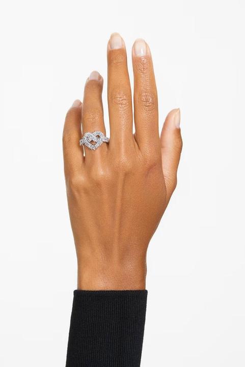 Image du produit Swarovski Matrix Cocktail Bague Différentes tailles Coeur Blanc (60)