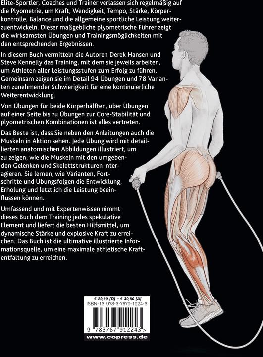 Produktbild Plyometrie Anatomie (Deutsch, Derek Hansen, Steve Kennelly, 2018)
