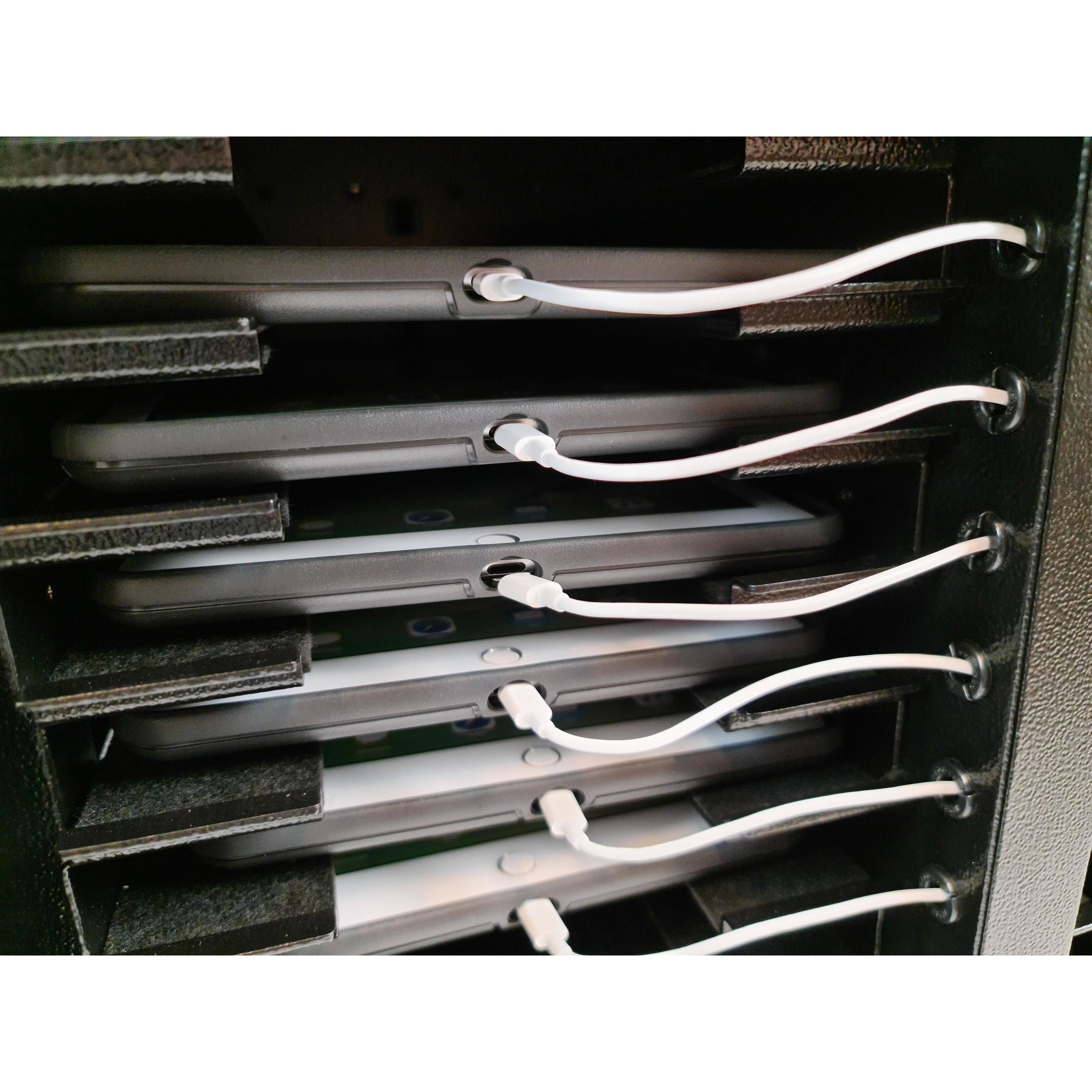 Thumbnail - Leba NoteCart for storage, Notebookwagen, Schwarz, Grau