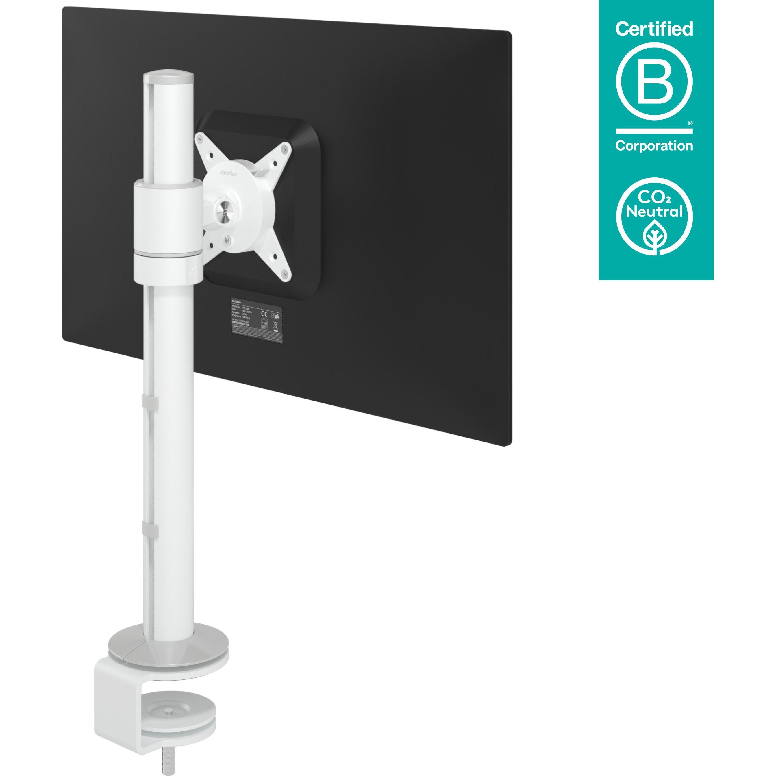 Dataflex 58.100 (Tavolo, 32.10", 8 kg), Supporto per monitor, Bianco