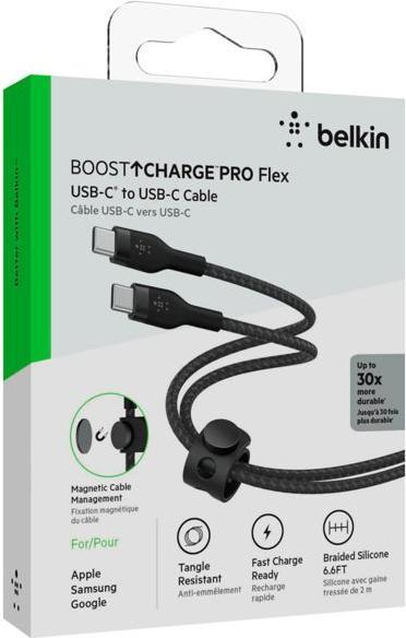 Actual product image Belkin USB C – USB C (2 m, USB 2.0, 60 W)