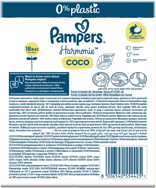 Immagine prodotto Pampers Armonia Coco (756 Pezzo/i)