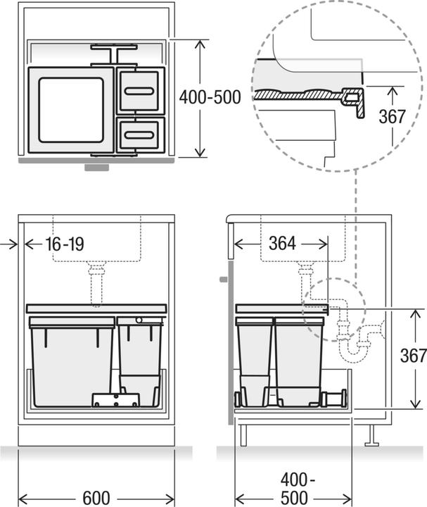 Produktbild Müllex Kehrichtsystem X60 Basic (35 l)