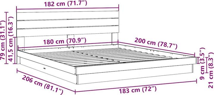 Produktbild vidaXL Marlane (180 x 200 cm)