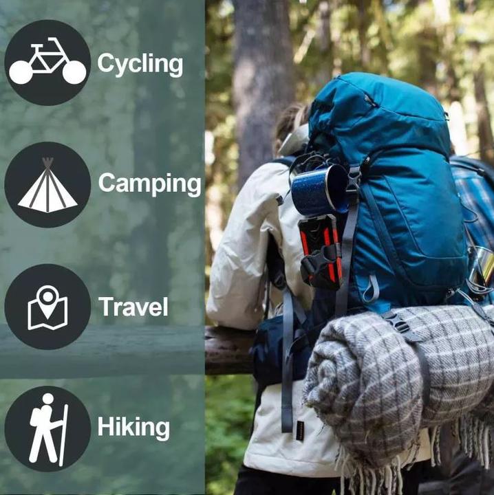 Actual product image PhoneLook Solar Power Bank outdoor 36000mAh batterie externe avec Qi Wireless Charging (36000 mAh)