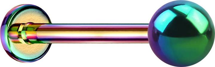 Produktbild Star Piercing Micro Threadless Labret farbig mit Kugel (ohne Messing, Chirurgenstahl 316L)