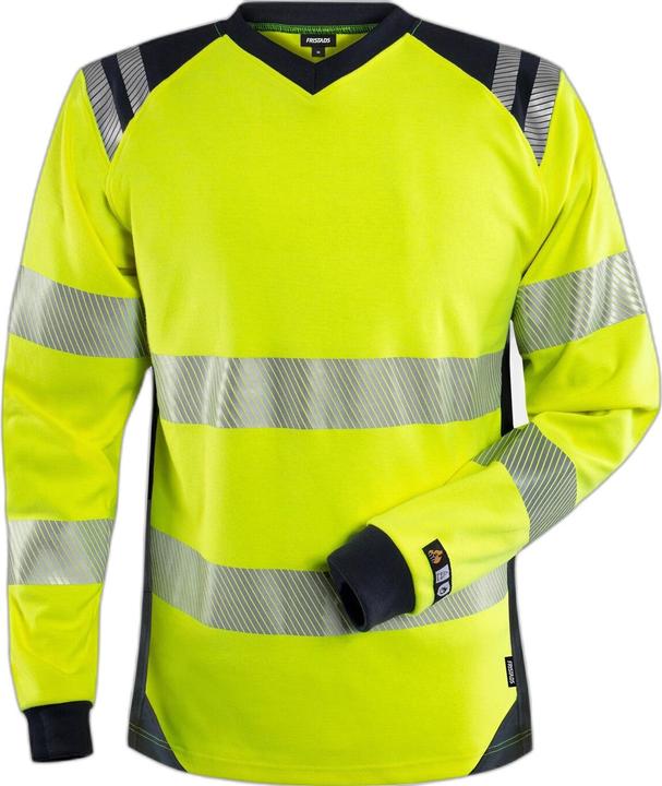Fristads Flamestat High Vis T-Shirt Kl. 3 7357 TFL Grösse L Warnschutz-Gelb/Marine (L)