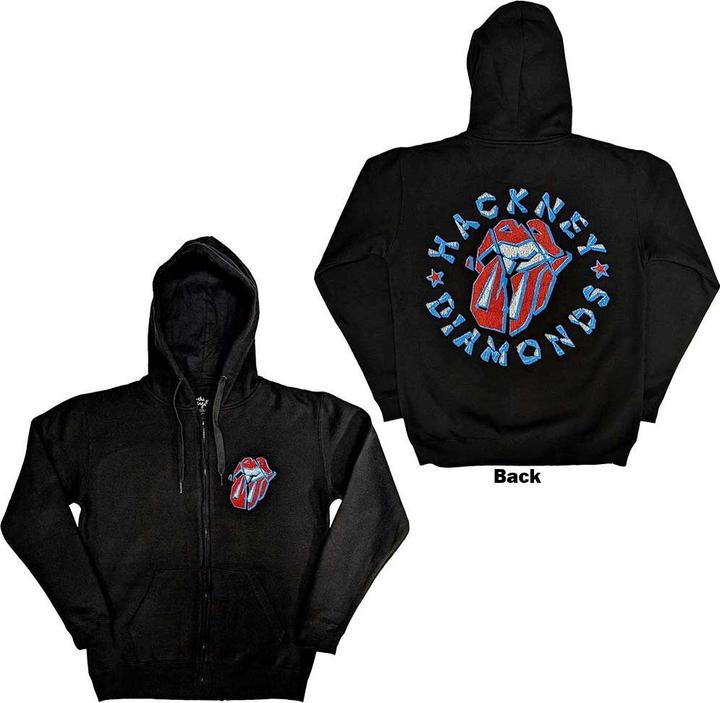 Immagine prodotto The Rolling Stones Hackney Diamonds Stars (Zipper-Hoodie) (XXL)