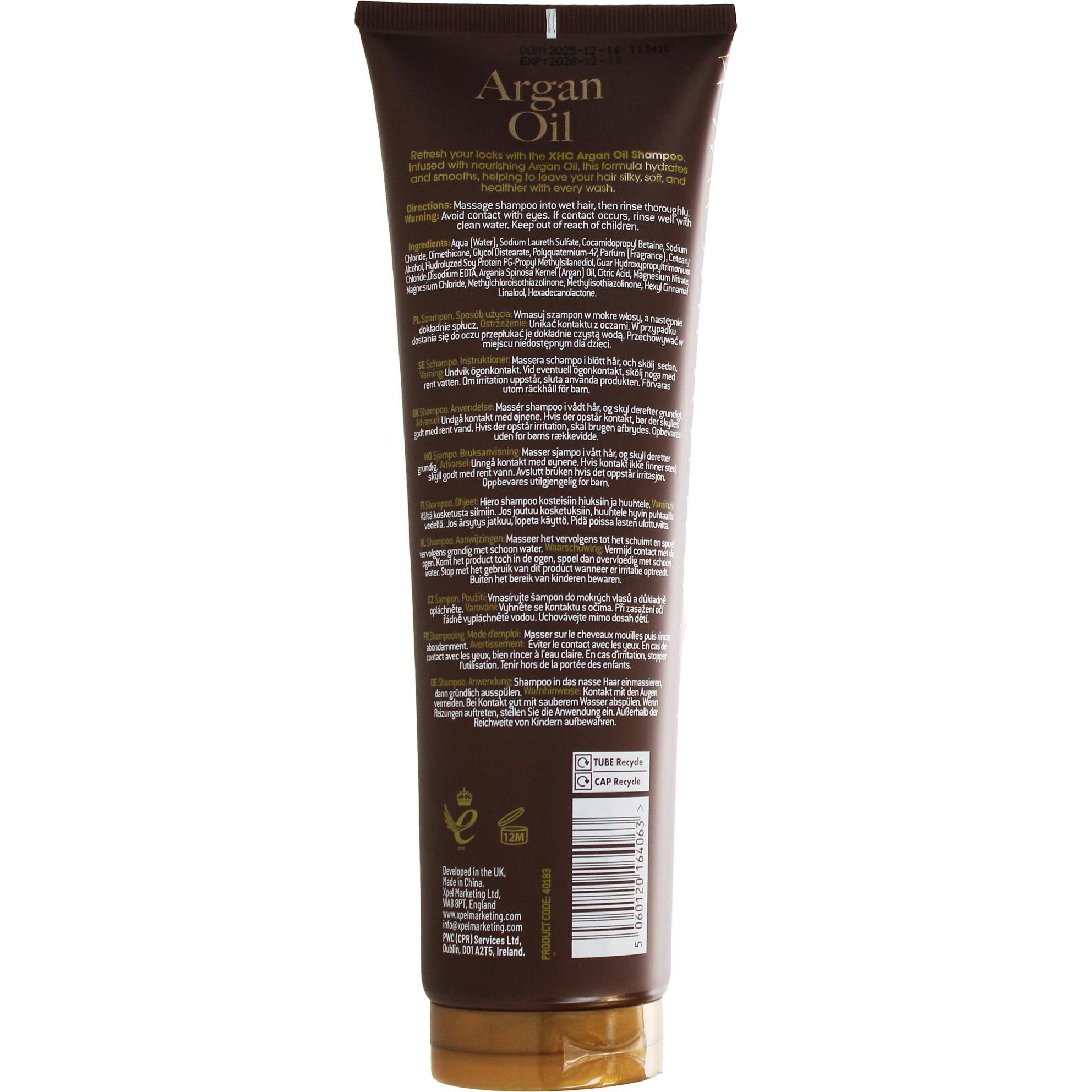 Xpel, Shampoo, Argan Oil (Flüssiges Shampoo, 300 ml)