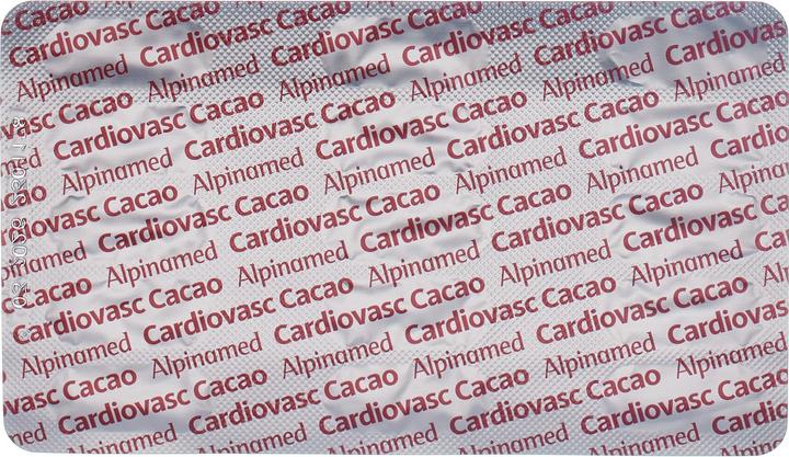 Valeurs nutritives et ingrédients Alpinamed Cardiovasc Cacao Caps 90 Pcs (90 pièce(s), Capsules, 93 g)
