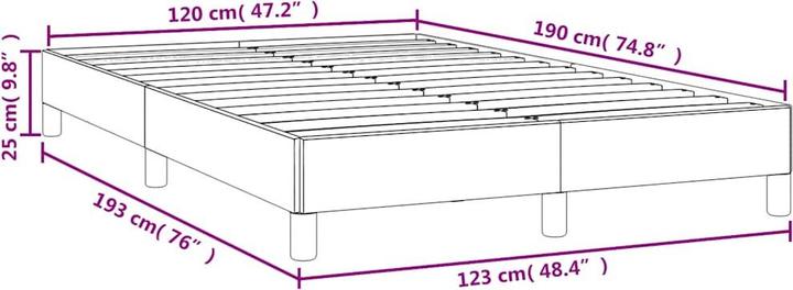 Productafbeelding vidaXL Bettgestell (120 x 190 cm)