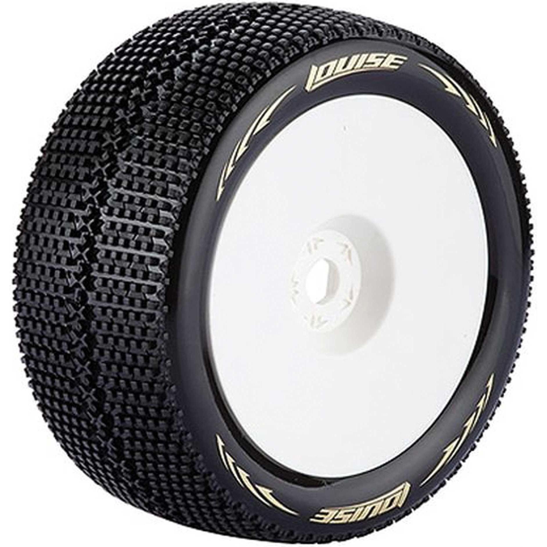 Louise T-Turbo Reifen soft auf Felge weiss 17mm (2)