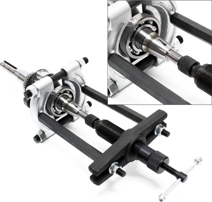 Actual product image Wiltec Hydraulic puller set in practical carrying case with 10t traction